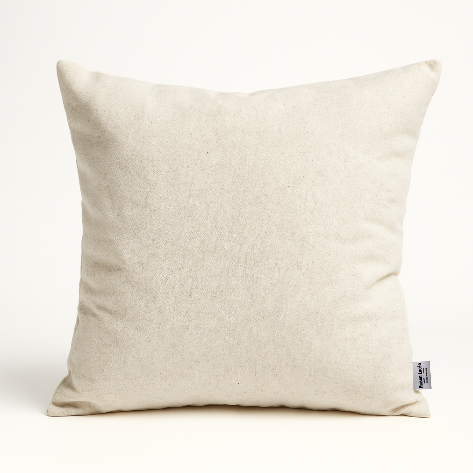 Oreiller 100% laine, housse lin/coton